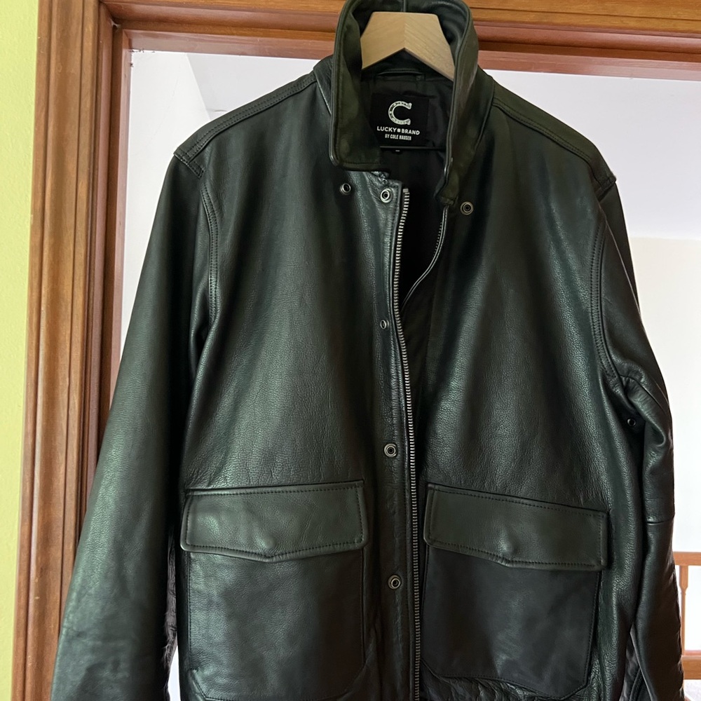 Lucky Brand X Cole Hauser Leather Jacket Size Large 2024